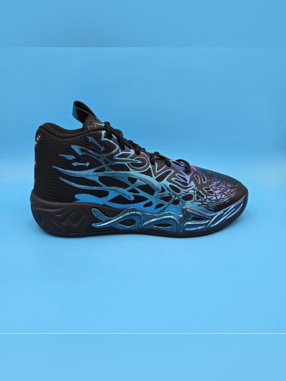 Puma MB.04 LaMELO Ball "Reflections" Black & Blue Athletic High-Top  311310-01